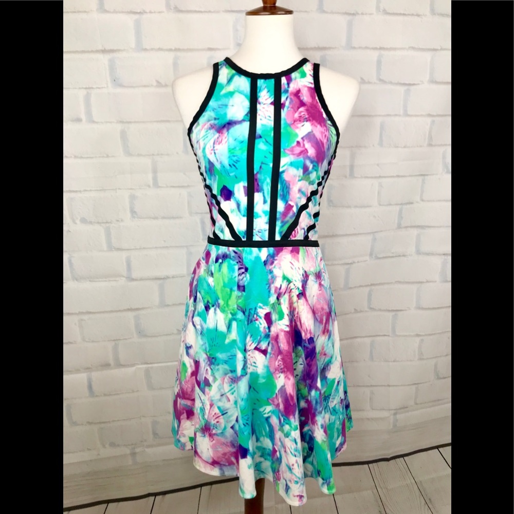 P A R K E R : “Shelby” Printed Contrast Dress View 2